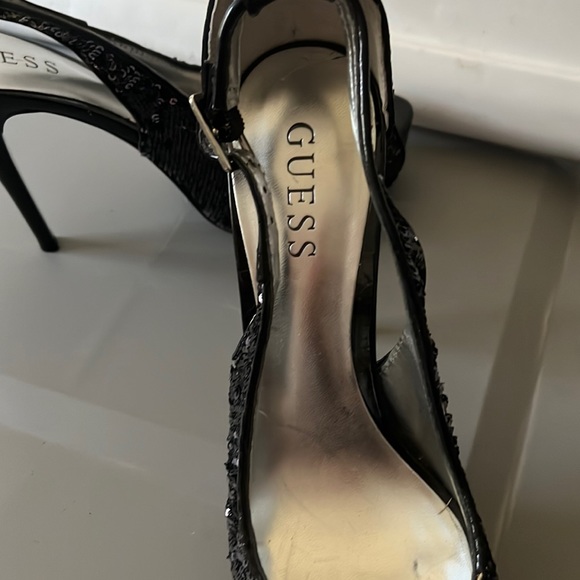 ⭐️ Bogo ⭐️ Guess Sz 6.5 sequins platform high heels shoes - Picture 10 of 15
